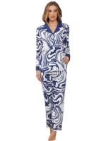 Speelse blauwe doorknooppyjama - thumbnail