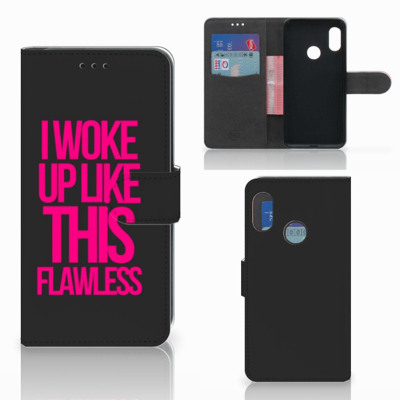 Xiaomi Mi A2 Lite Hoesje met naam Woke Up - Origineel Cadeau Zelf Maken