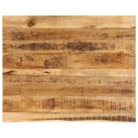 Tafelblad met natuurlijke rand 100x80x3,8 cm massief mangohout - thumbnail