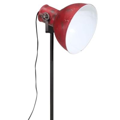 VidaXL Vloerlamp 25 w e27 61x61x90/150 cm verweerd rood