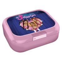 K3 De 3 Biggetjes Broodtrommel Roze - thumbnail