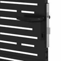 Tuinpoort, Tuindeur 105x75 cm Cortenstaal Vierkant Ontwerp - thumbnail