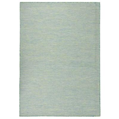 Buitenkleed platgeweven 200x280 cm turquoise