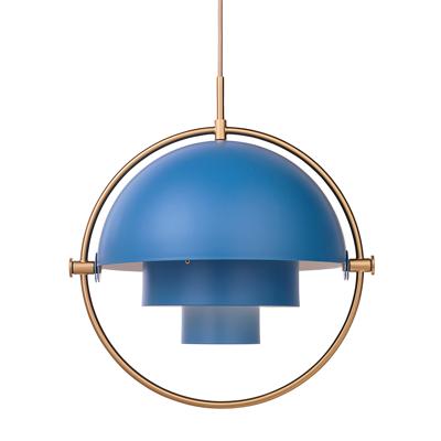 Gubi Multi-Lite Hanglamp - Messing & Blauw Gubi Multi-Lite Hanglamp - Messing & Blauw