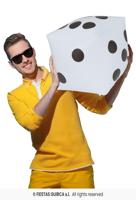 Opblaasbare Dobbelsteen 30cm - thumbnail