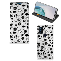 Mobiel BookCase OnePlus Nord N10 5G Silver Punk - thumbnail