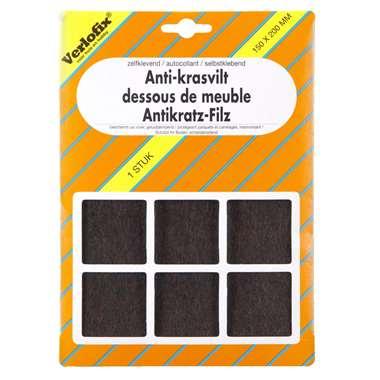 Verlofix anti-krasvilt - bruin - 150X200mm