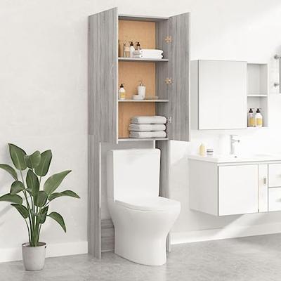 VidaXL Wasmachinekast 64x25,5x190 cm grijs sonoma eikenkleurig VidaXL Wasmachinekast 64x25,5x190 cm grijs sonoma eikenkleurig