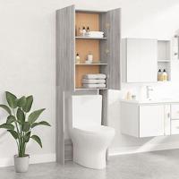 Wasmachinekast 64x25,5x190 cm grijs sonoma eikenkleurig - thumbnail