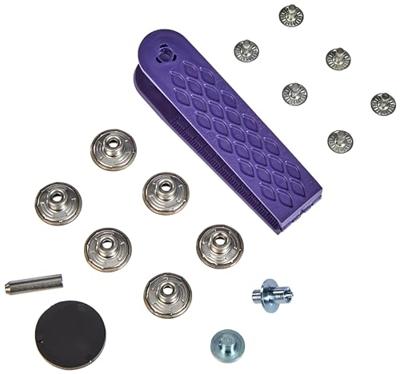 Jeansknopen open kap ster 17mm oudmessing