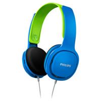 PHILIPS Hoofdtelefoon SHK2000BL/00, On-Ear (Volumebegrenzing 85 db, Ergonomische Beugel, 32 mm Neodymium-Luidsprekerdriver), Blauw (Blue) - thumbnail