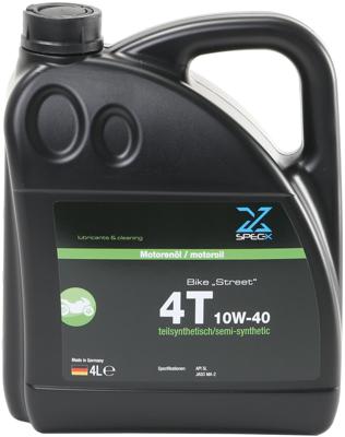 SPEC-X motorolie "bike 4t street" motor oil 4t 10w-40 stre 4l bike