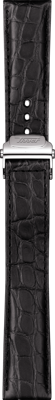 Horlogeband Tissot T600013462 Krokodillenleer Zwart 20mm