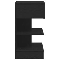 Nachtkastje 2 pcs Zwart eiken 40 x 35 x 65 cm Bewerkt hout - thumbnail