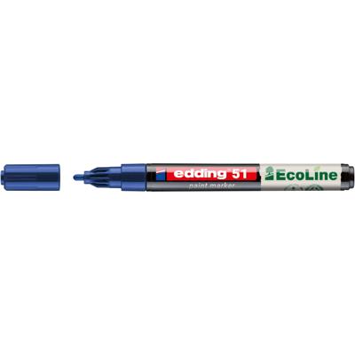 Paintmarker edding 51 eco waterbasis 1-2mm blauw