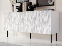 Dressoir JUNATO 3 deuren wit - thumbnail