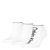 Calvin Klein Heren Sneakersokken Athleisure 3-pack Wit-One Size (40-46) - thumbnail