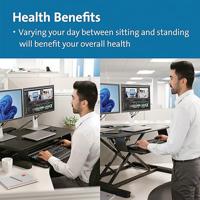 Kensington SmartFit® Zit-sta-verhoger Zwart - thumbnail