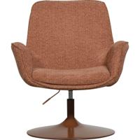 WOOOD Verstelbare Fauteuil 'Marten' Geweven stof, kleur Oranje - thumbnail