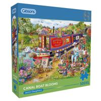 Canal Boat Blooms Puzzel 500XL Stukjes - thumbnail