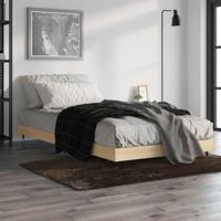 Bedframe bewerkt hout sonoma eikenkleurig 100x200 cm - thumbnail
