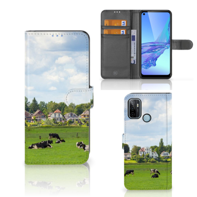 OPPO A53 | OPPO A53s | Telefoonhoesje | Met pasjeshouder | Koeien