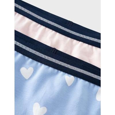 Name it meisjes shorts 2-pak - Serenity - Meisjes hipsters onderbroeken - Organisch katoen