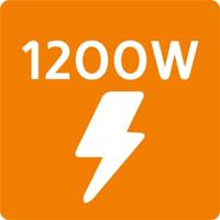 Stofzuiger met zak Haeger VC-12W.044A 1200 W 9 L Zwart - thumbnail