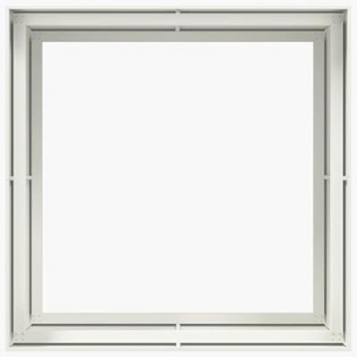VidaXL Plantenbak 100x100x80 cm staal wit