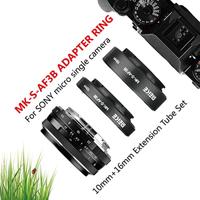 Meike MK-S-AF3B Set van 3 ringen voor Sony digitale reflex, zwart - thumbnail