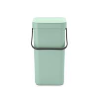 Brabantia Sort & Go afvalemmer 12 liter jade green - thumbnail