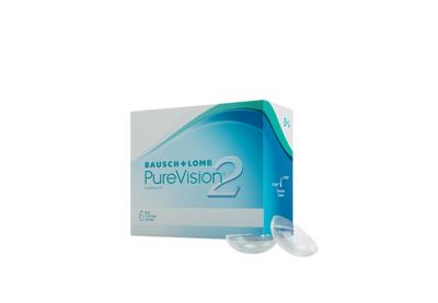 Bausch + Lomb PureVision 2 Maandlenzen, Zeer Dunne Sferische Contactlenzen, Zacht, 6 stuks/BC 8.6 mm/DIA 14 / -7.50 Dioptrieën
