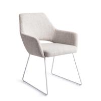 Jesper Home Eetkamerstoel 'Yanai' Slide White, kleur Pigeon - thumbnail