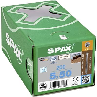 Spax-d vlonderschr.rvs t25 5,0x50