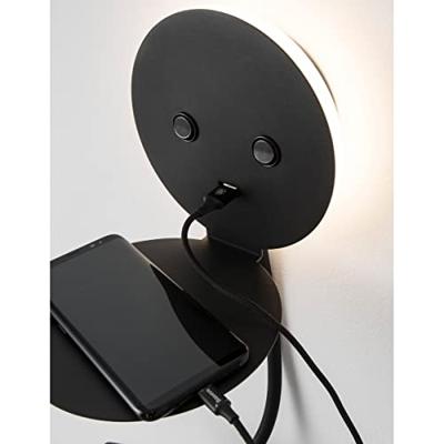 Lyora BedlampjeEclip zwart met usb - 9173282