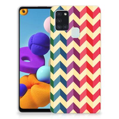 Samsung Galaxy A21s | TPU bumper | Zigzag Multi Color Samsung Galaxy A21s | TPU bumper | Zigzag Multi Color