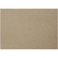Creativ Company Recycled papier, a4, vel 210x297 mm, 100 gr, grijs bruin, 20 vel/ 1 doos - thumbnail