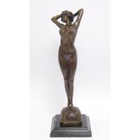 BRONZEN SCULPTUUR MET DE NAAM REVEIL - thumbnail