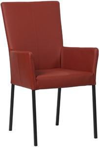 Leren eetkamerstoel Daily - met armleuning - Echt leer, Modern, Comfortabel en kies uit meer dan 150+ kleuren - Ontdek de Vele Leersoorten en Kleuren bij ShopX