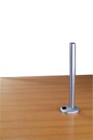 LINDY Desk Clamp Pole Monitor-tafelbeugel 1-voudig Zilver Vast - thumbnail