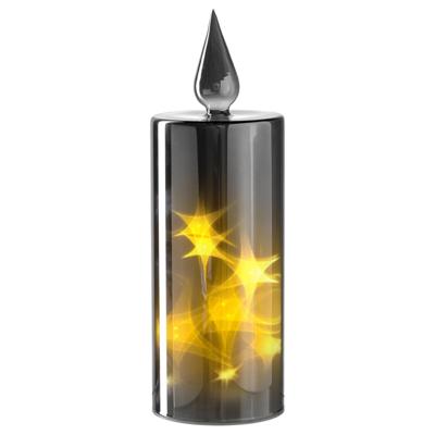 Leonardo Autentico Kaarslamp met ledverlichting 27 cm zilver Leonardo Autentico Kaarslamp met ledverlichting 27 cm zilver