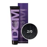 DCM Hair Color Cream 2/0 Very Dark Brown Haarverf 100ml - thumbnail