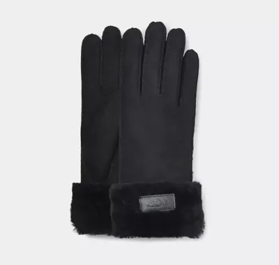Ugg Turn cuff glove 17369 BLK black Zwart maat S