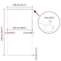 Doucherolgordijn met cassette 130x240 cm stofbreedte 126 cm - thumbnail