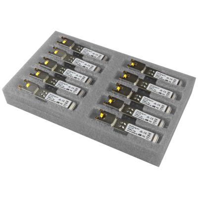 .com Gigabit RJ45 koper SFP Transceiver Modules - Cisco GLC-T Compatibel - set van 10 - 1000Base-T - Mini-GBIC bulk pak - SFP (mini-GBIC) transceivermodule (gelijk aan: Cisco GLC-T) - GigE