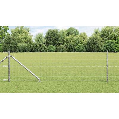 VidaXL Hek met paal zilver 0,4 x 10 m staal VidaXL Hek met paal zilver 0,4 x 10 m staal