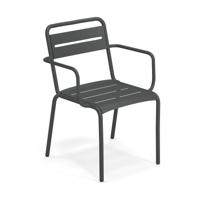 EMU Star tuinstoel aluminium met arm antique iron - thumbnail
