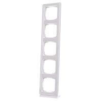 Gira standaard 55 afdekraam 5-voudig zuiverwit glanzend 021503 - thumbnail