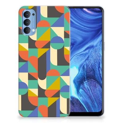 OPPP Reno 4 TPU bumper Funky Retro
