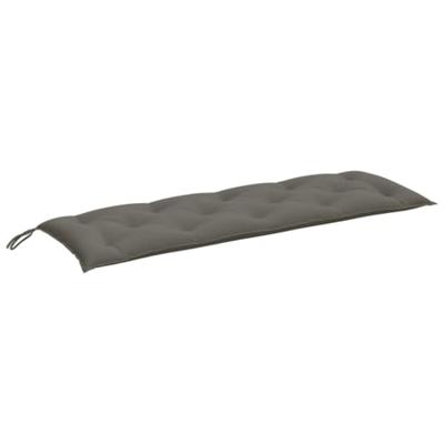 VidaXL Tuinbankkussens 2 st 150x50x7 cm stof gemêleerd donkergrijs